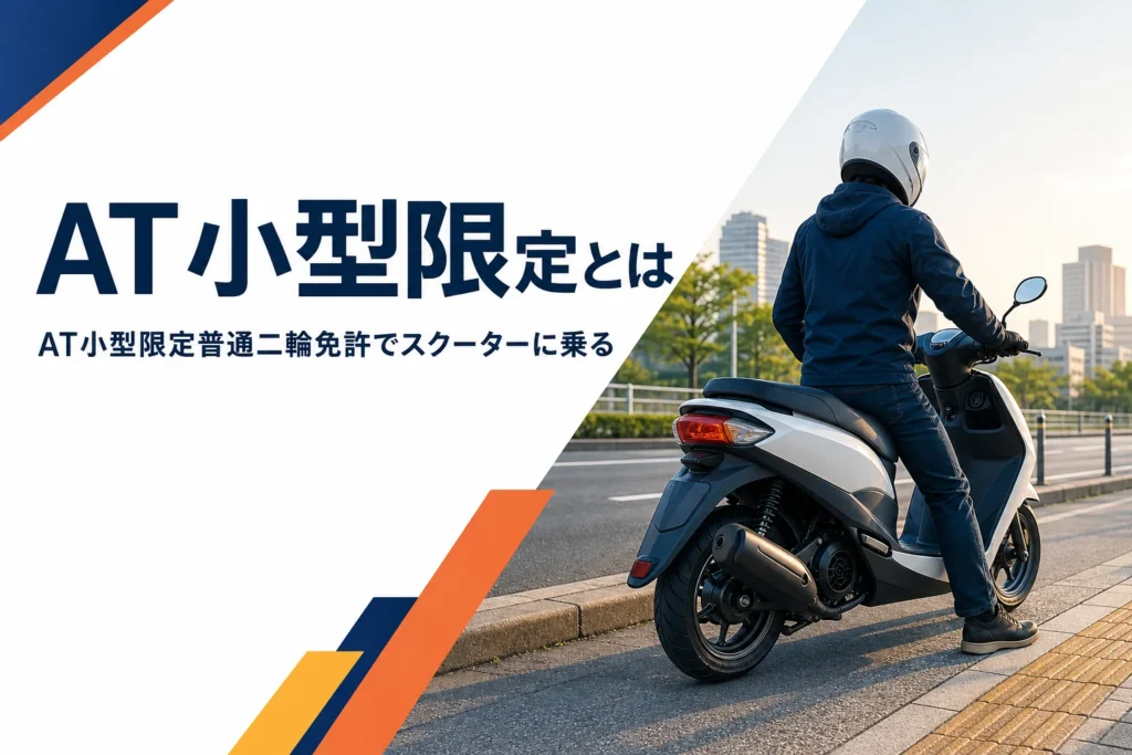 AT小型限定普通二輪免許で乗れるバイクと取り方を紹介する記事のアイキャッチ