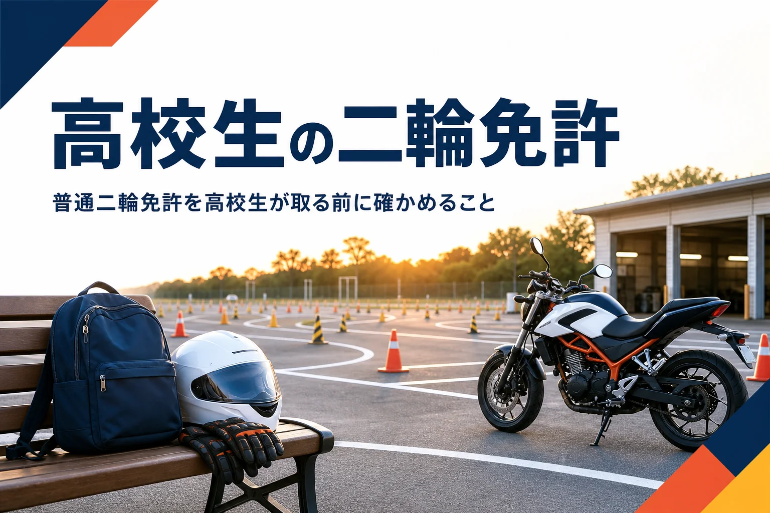 高校生が普通二輪免許を取る時の費用・学校の決まり・親の同意を紹介する記事のアイキャッチ